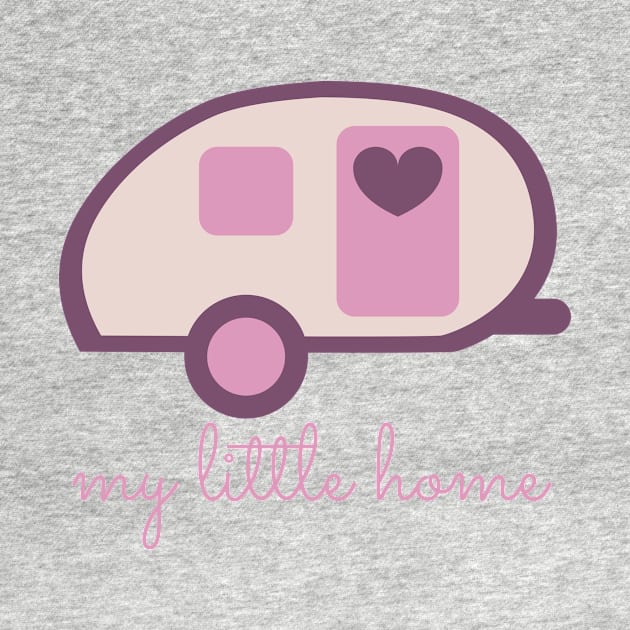 Teardrop Trailer Pink: My Little Home by UnderwaterSky